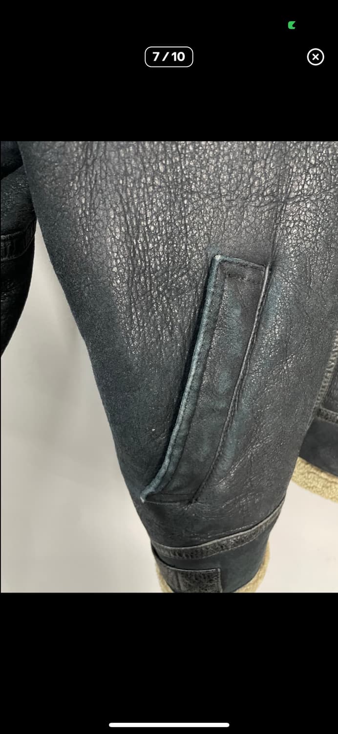 빈티지 양털 가죽 무스탕 자켓 A3197 상품이미지7