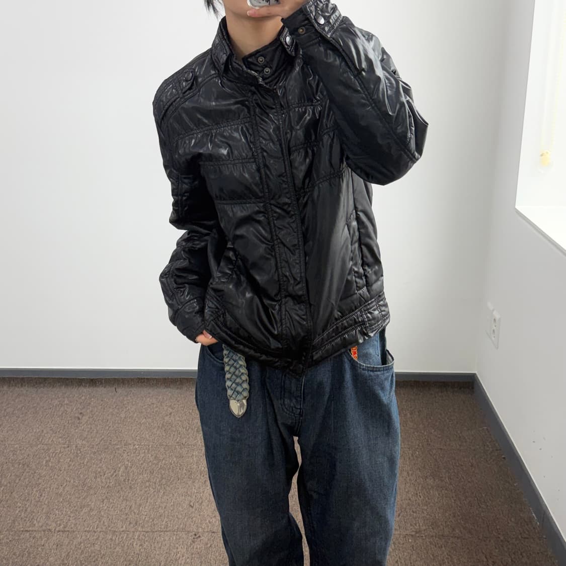 VonDutch 본더치 블랙 글로시 점퍼 상품이미지2