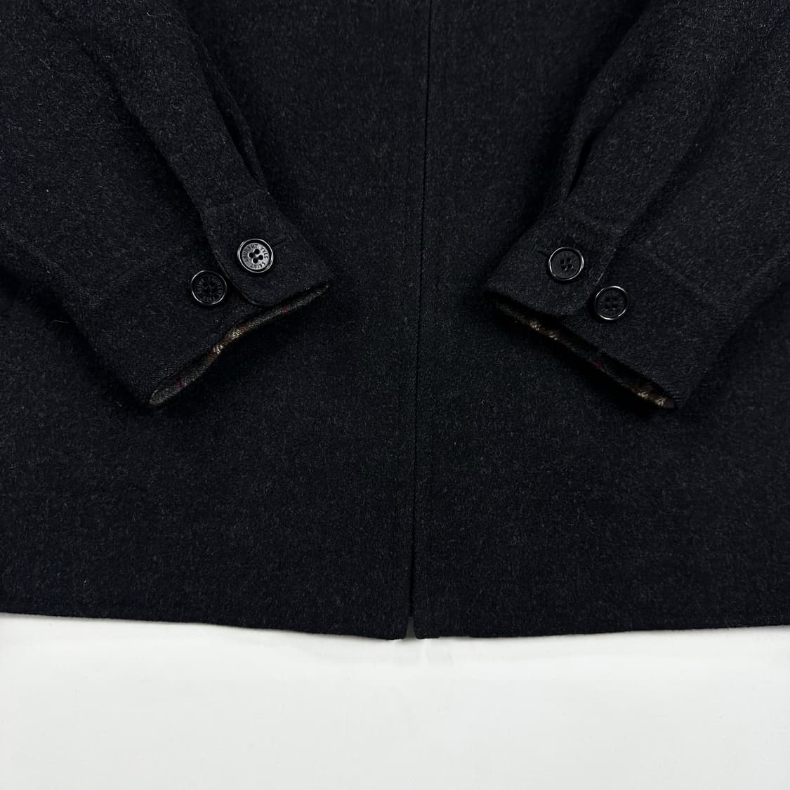 (내피x) 90s YSL 입생로랑 올드 아카이브 하프 울 코트 L 상품이미지5