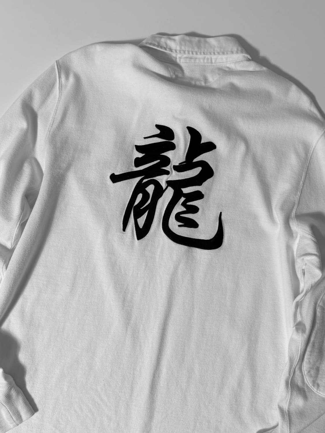 폴로 랄프로렌 루즈핏 화이트 빅포니로고 럭비 스웻 셔츠 상품이미지4