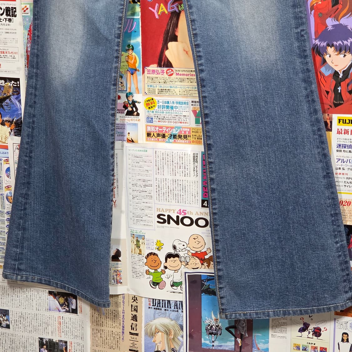 빈티지 중청 워싱 부츠컷 데님 팬츠 상품이미지7