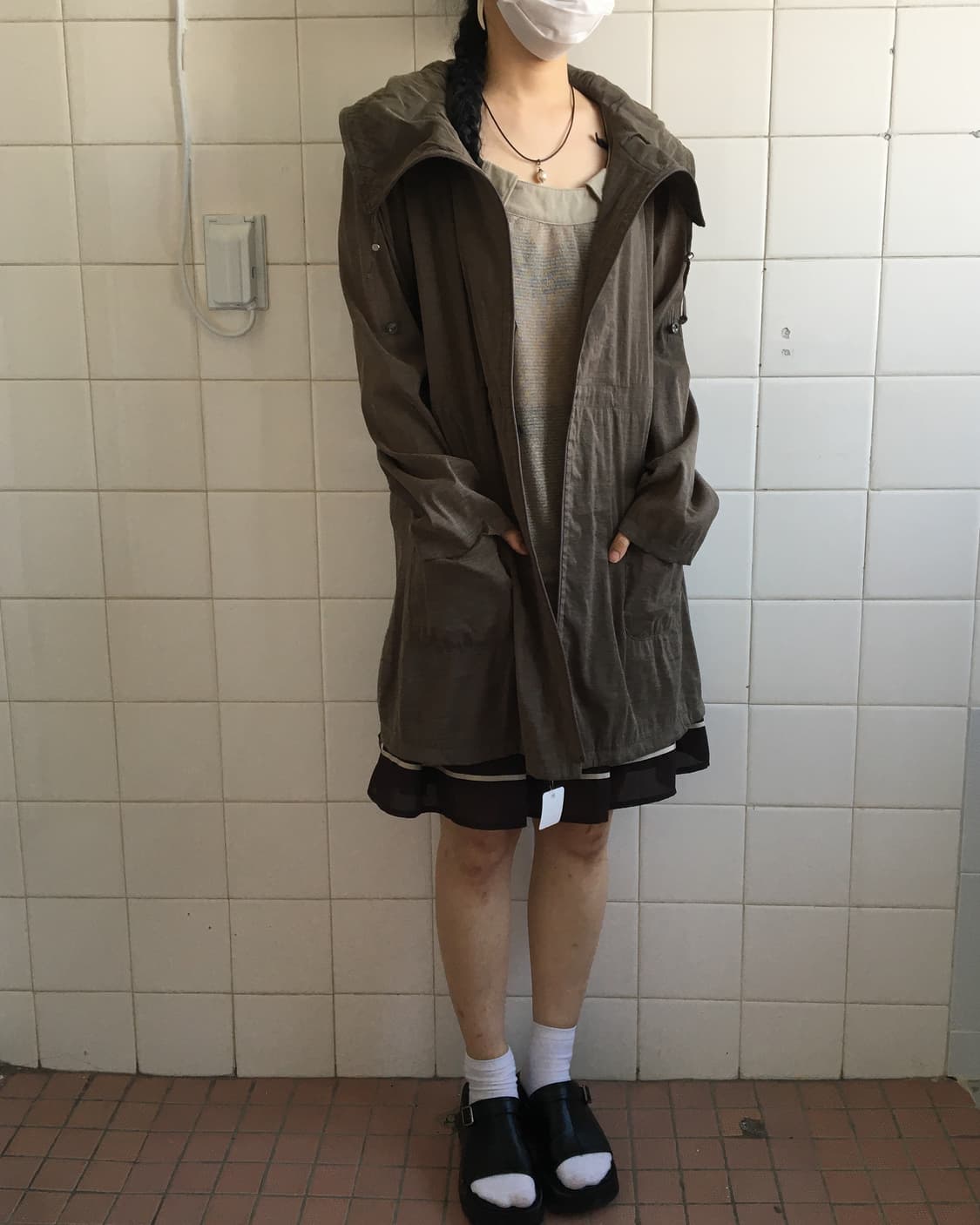 Glossy high neck jacket 상품이미지8