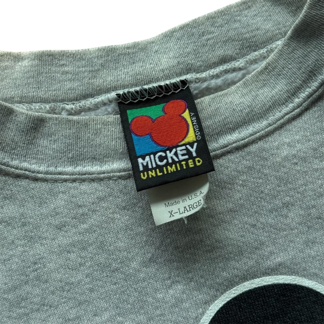 90s 디즈니 미키마우스 스웻셔츠 그레이 상품이미지4