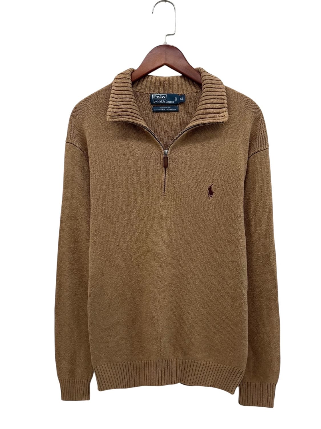 00s 폴로 반집업 니트 브라운베이지 (XL~2XL)  상품이미지1