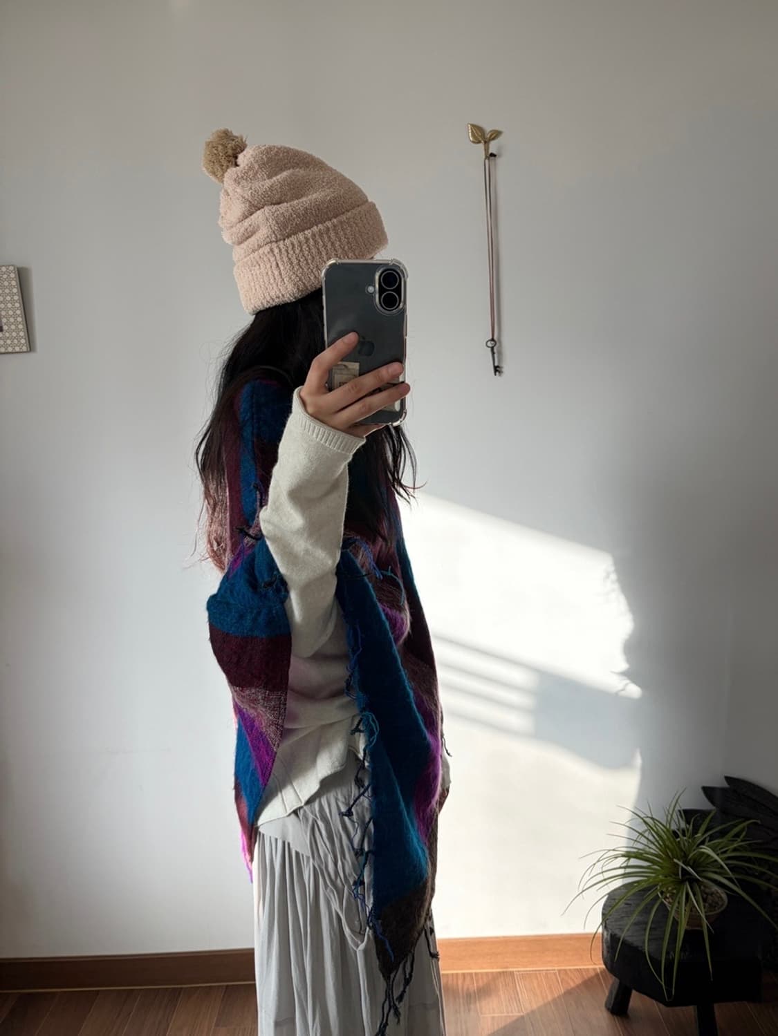 fleece pompom beanie 상품이미지5