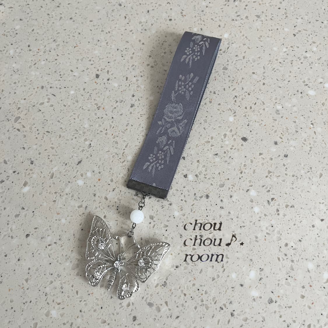 리본 펜던트 책갈피 ⊰cubic butterfly⊱ bookmark 상품이미지2