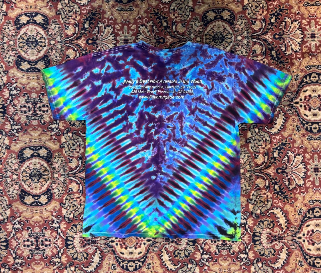 usa 빈티지 타이다이 반팔 그래픽 티 XXL (704) 상품이미지4