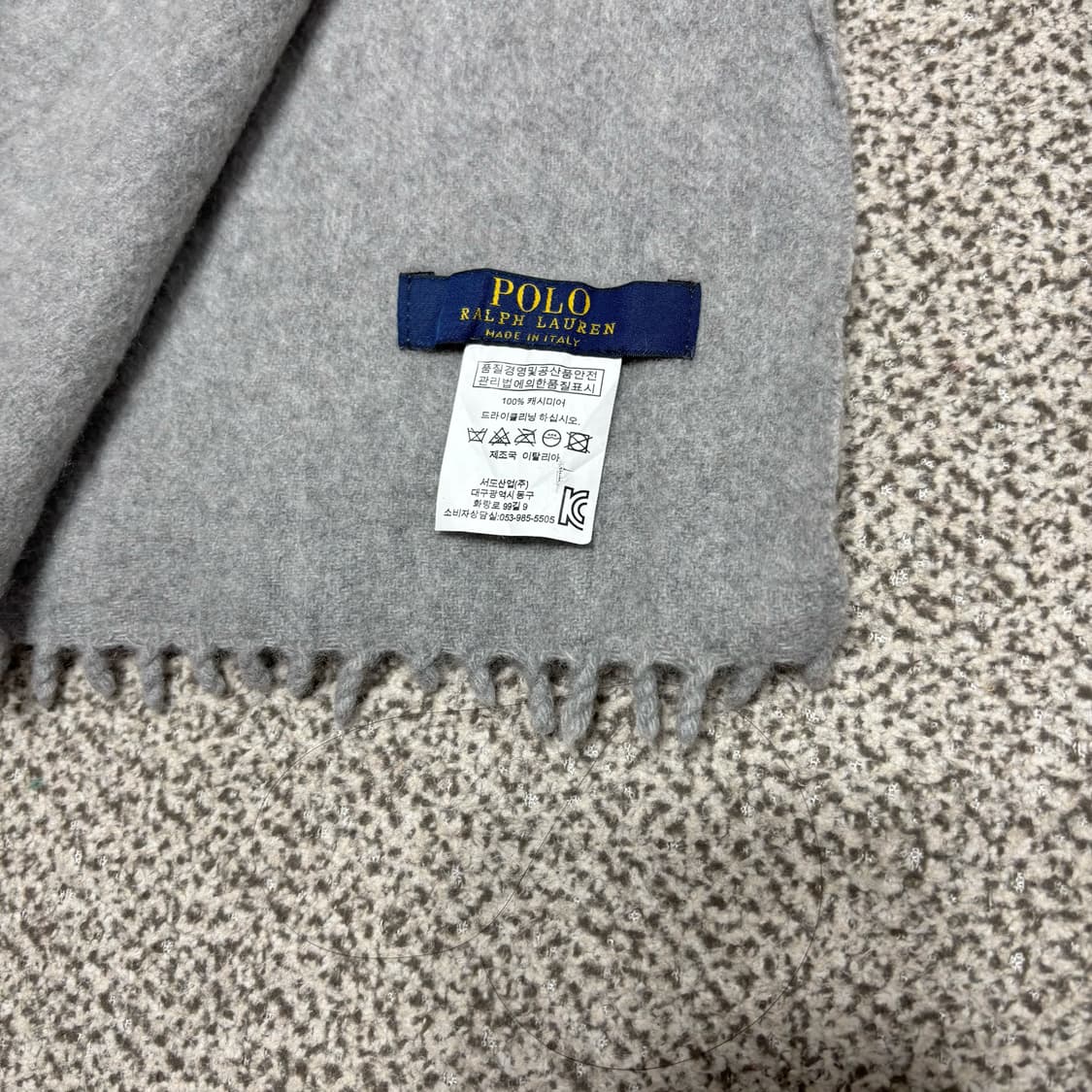 [택포,캐시미어100] 폴로 랄프로렌 캐시미어 머플러 목도리 [B] 상품이미지3