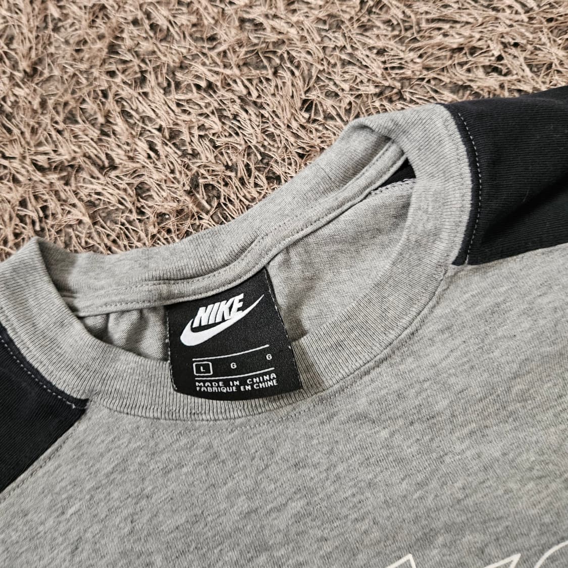 나이키(Nike) Nsw 센터 로고 라글란 배색 크롭 반팔티셔츠 상품이미지8