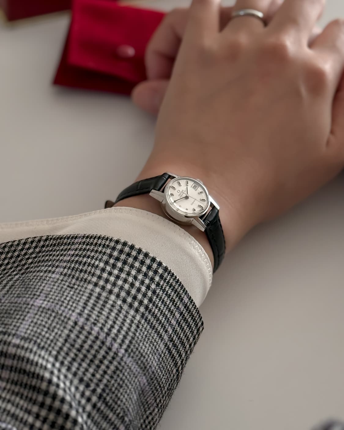 오메가 제네브 실버 수동 시계 상품이미지4