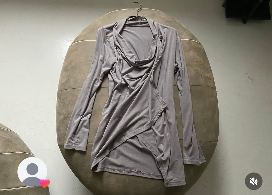 파우닝133 아카이브 투웨이 드레이프 탑 가디건 상품이미지1