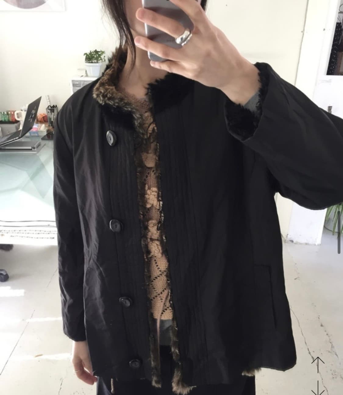 Reversible fur jumper 상품이미지3