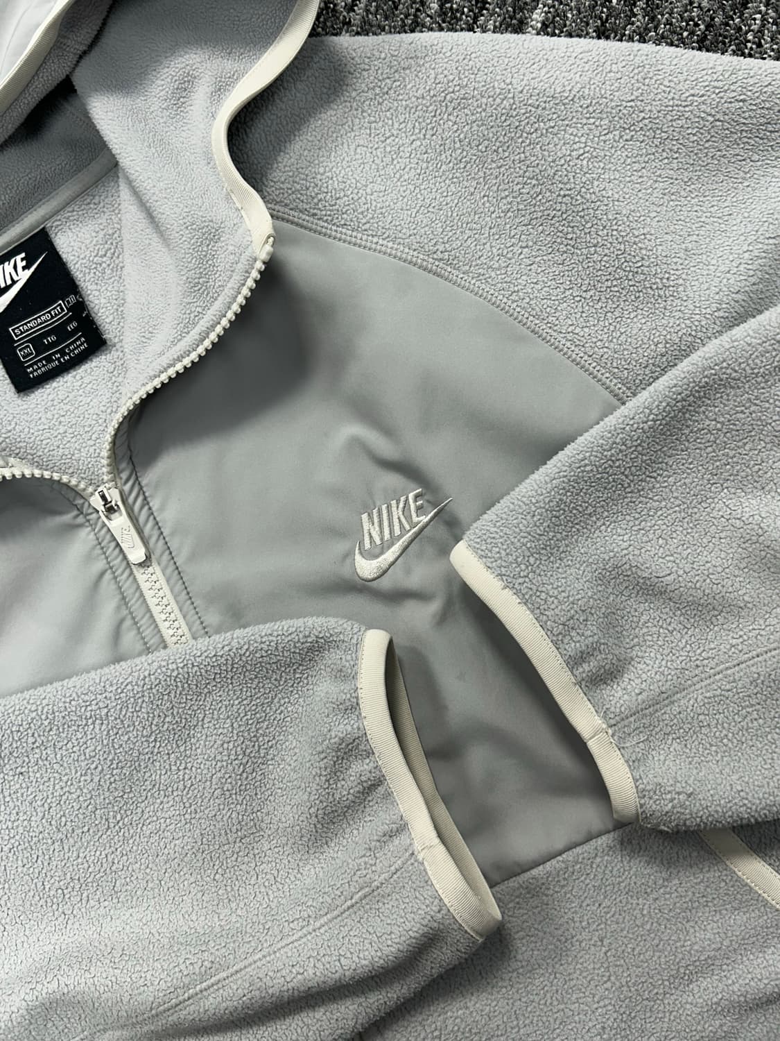 나이키 라이트 그레이 후드 플리스 자켓 2XL 상품이미지6