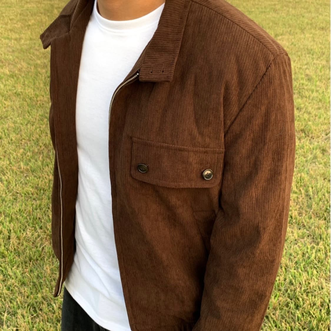 [새상품] 헤링턴 코듀로이 자켓 (브라운) 상품이미지1