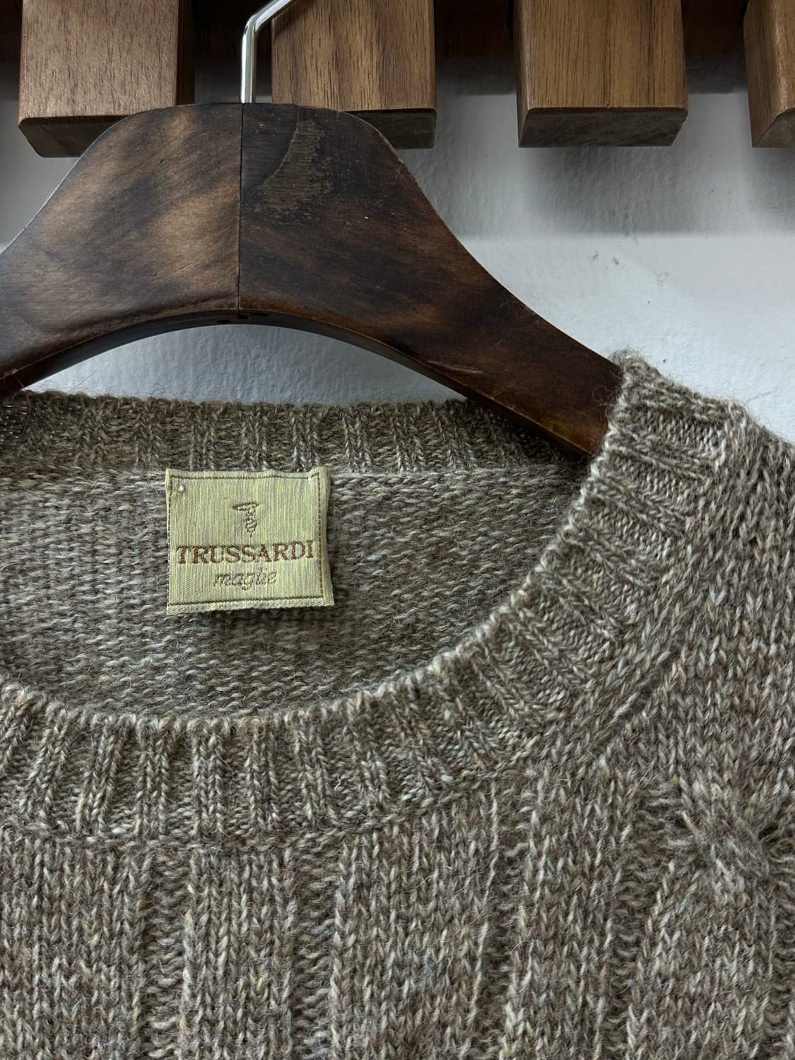 TRUSSARDI 트루사르디 Italy 울 100% 케이블 니트 스웨터 상품이미지4