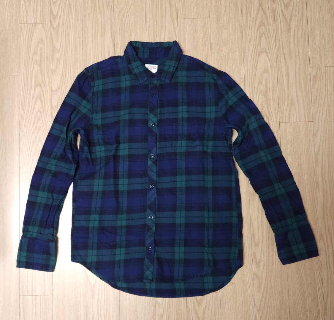 지오다노 코튼 100% 플란넬 패턴 체크셔츠, 긴팔티셔츠 90 상품이미지1