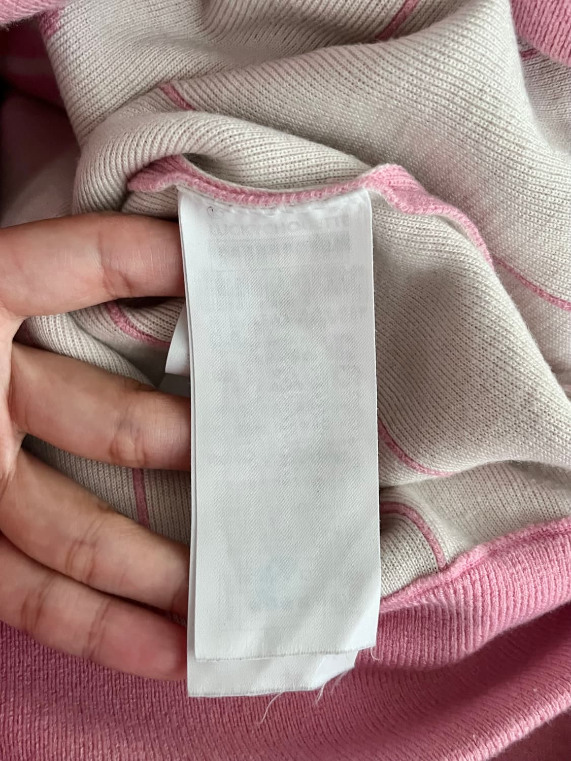 F) 럭키슈에뜨 스트라이프 니트 핑크 상품이미지5