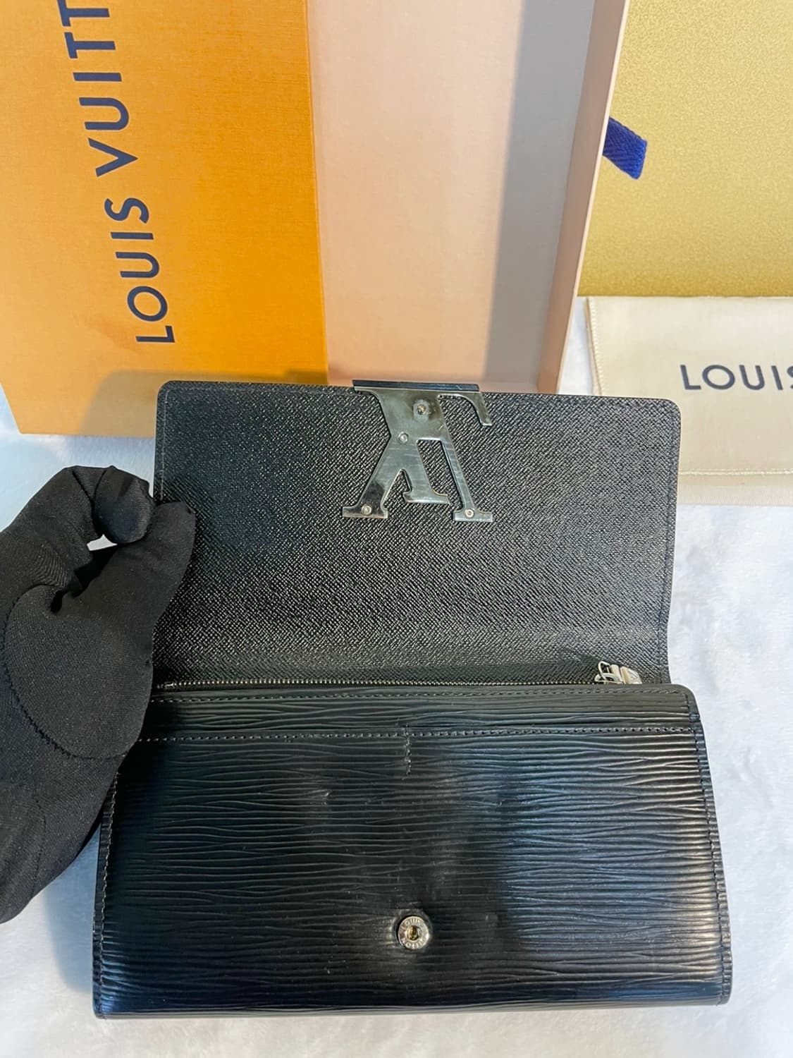 루이비통 블랙 에삐 루이즈 월릿 장지갑  상품이미지3