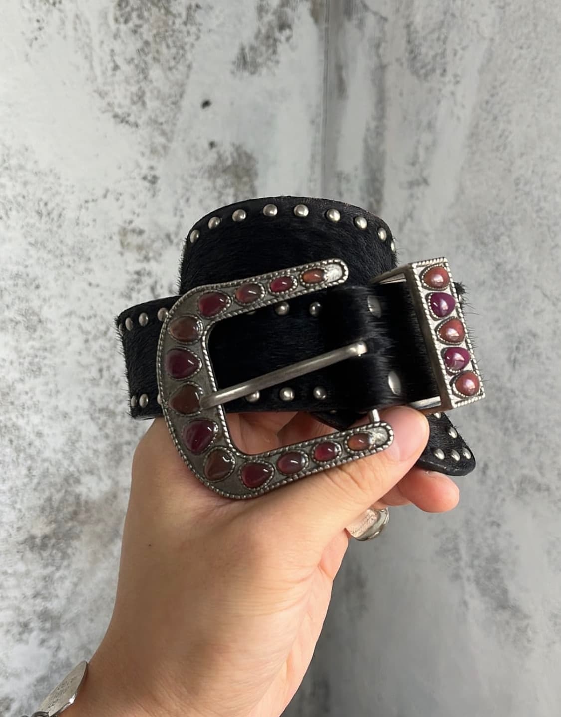 comme ca du mode stud western belt 상품이미지1