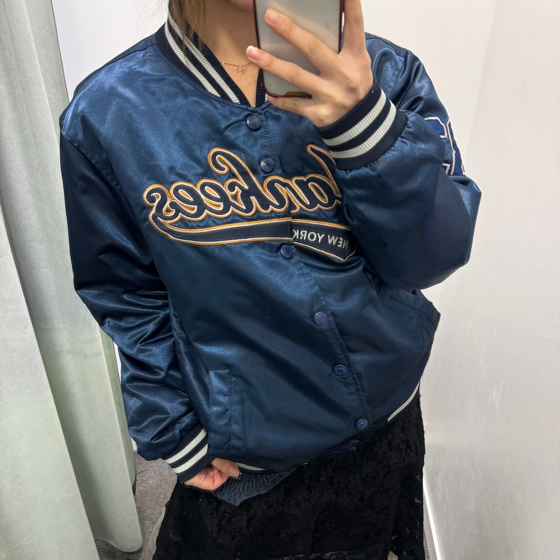 MLB 양키즈 블루 바시티 자켓 상품이미지1