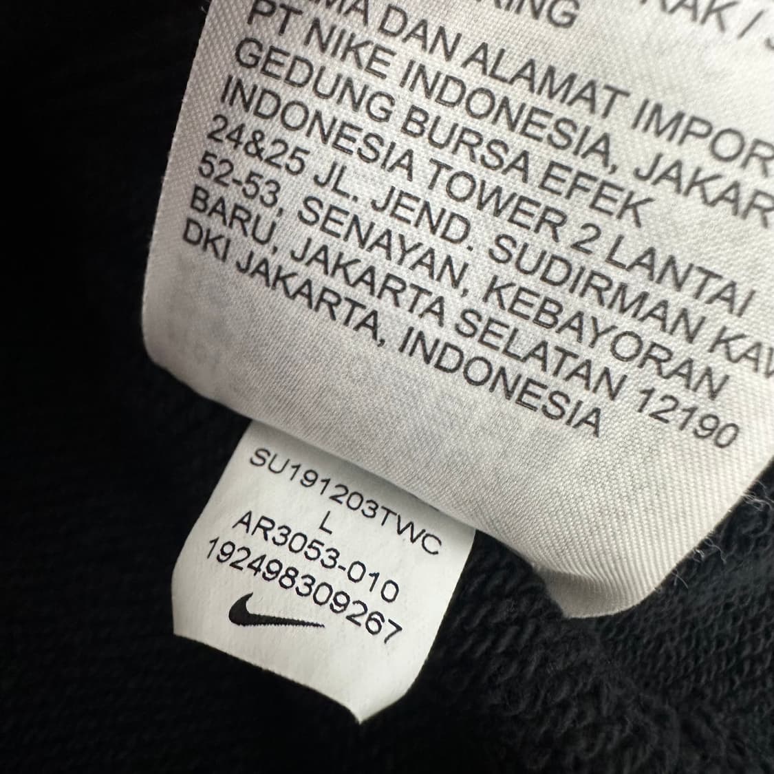 NIKE 나이키 여성 크롭 맨투맨 블랙 L 상품이미지7