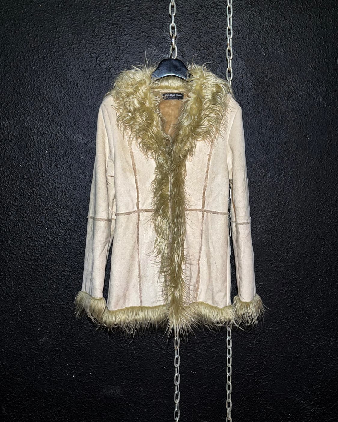 Faux Fur Trim Beige Jacket 상품이미지1