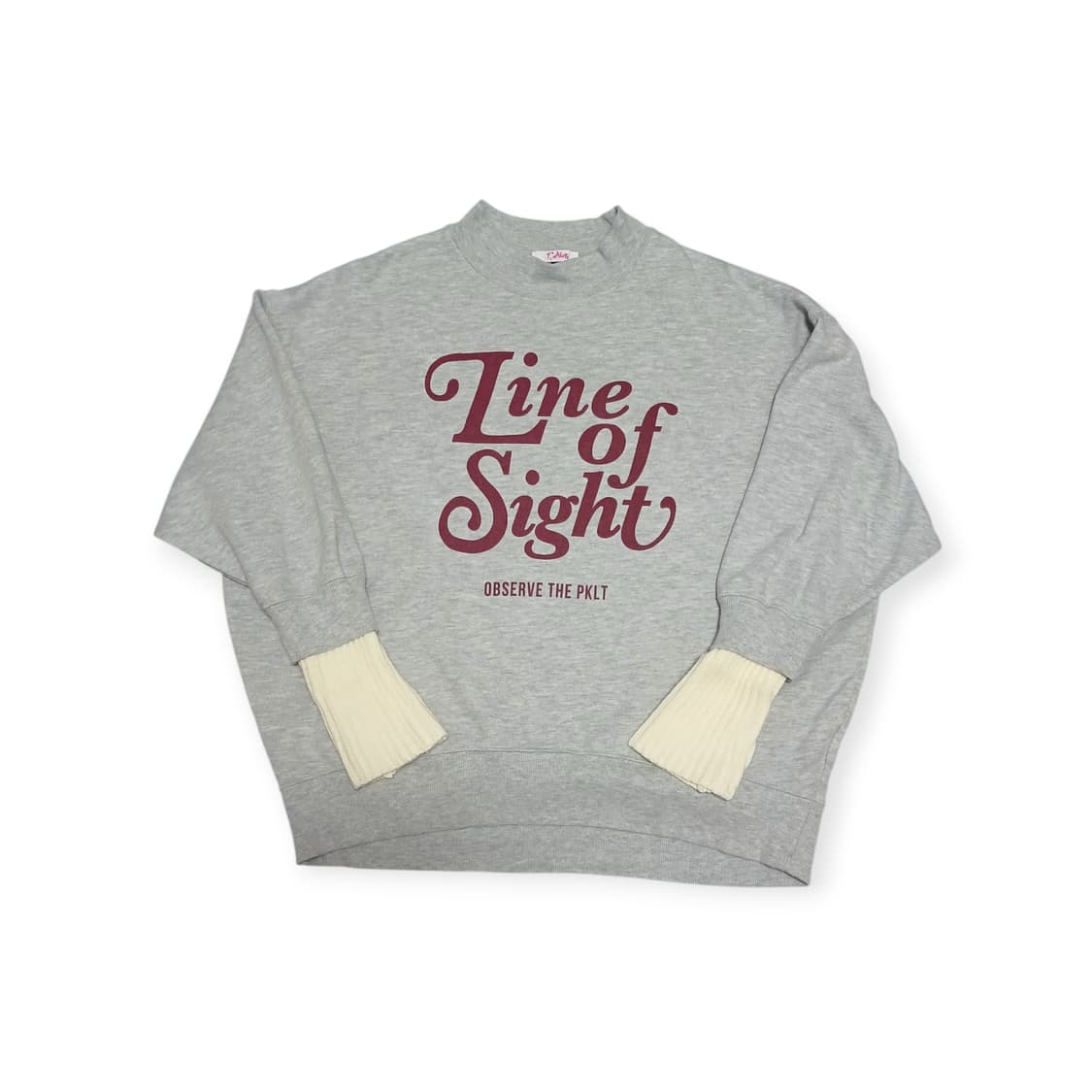 Pinklatte 니트 포인트 오버핏 셔츠 상품이미지1