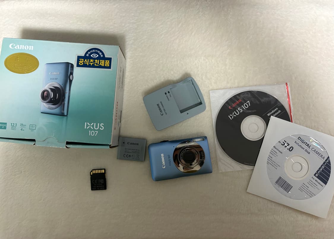 🌊💙📸 캐논 익서스 107 (Canon IXUS 107) 블루 컬러 상품이미지10