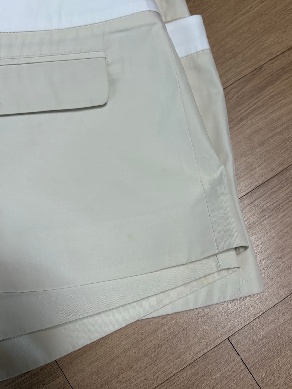 기준 kijun Wrap Shorts Ivory 랩숏 랩스커트 M사이즈 상품이미지8