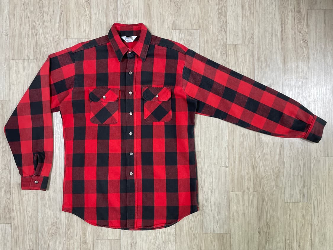 105) 70's 파이브 브라더 럼버잭체크 플란넬셔츠(RRL&LVC&폴로 상품이미지1