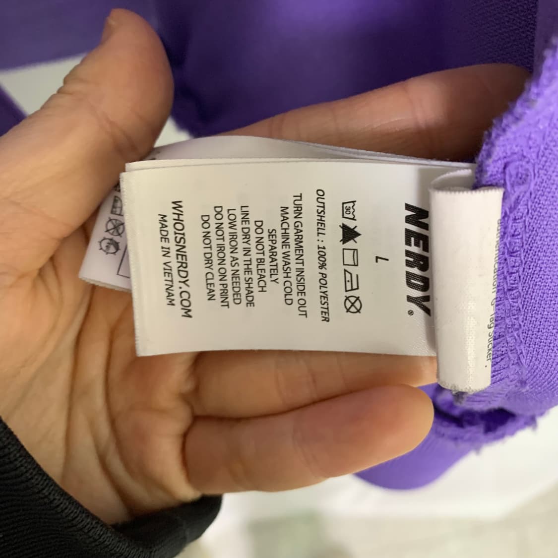 널디 NERDY 퍼플 옐로우 삼선 트랙탑 빈티지 져지 L 남녀공용 상품이미지8