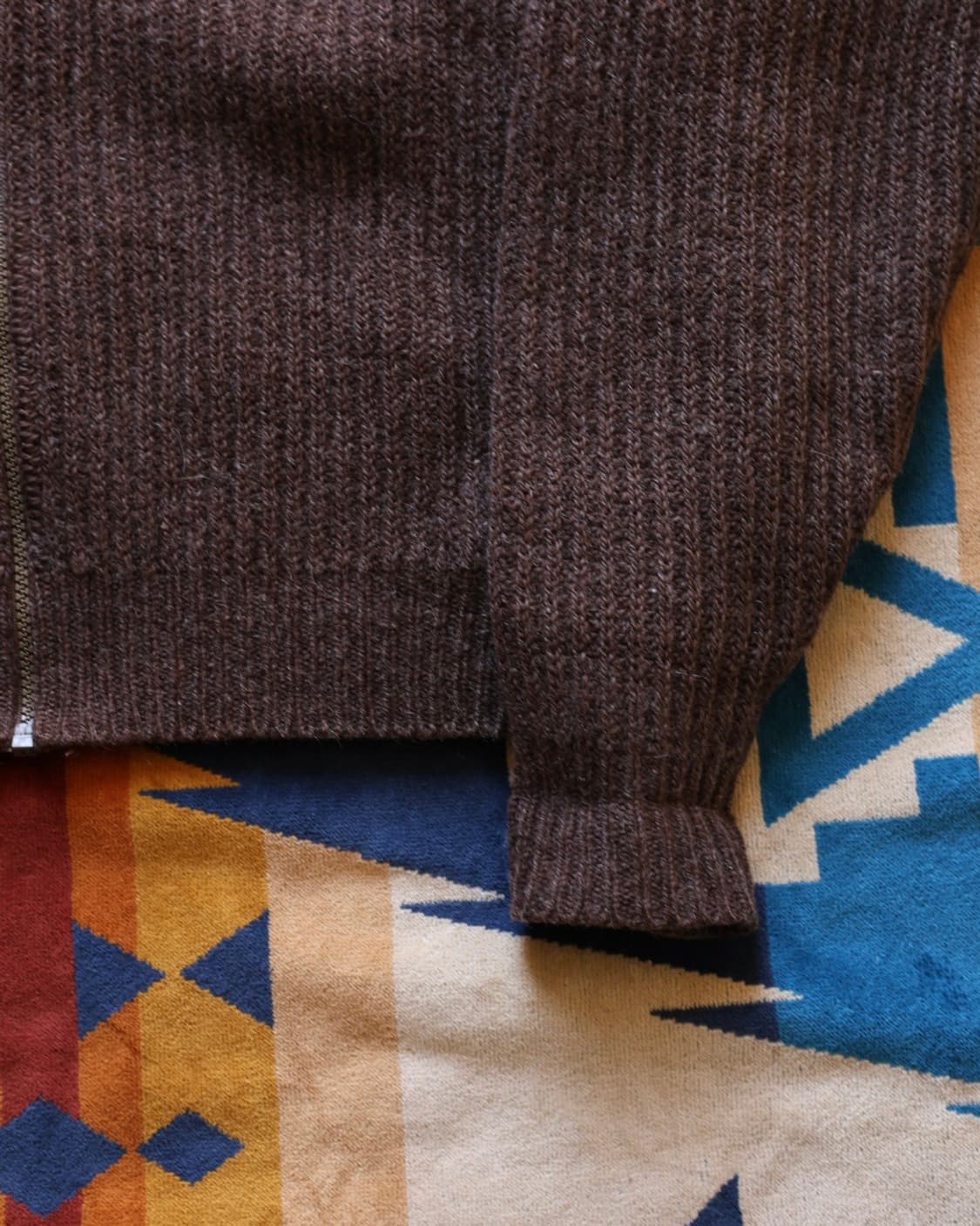 엘엘빈 80s 알파카 울 드라이버 풀 집업 니트 가디건 상품이미지5