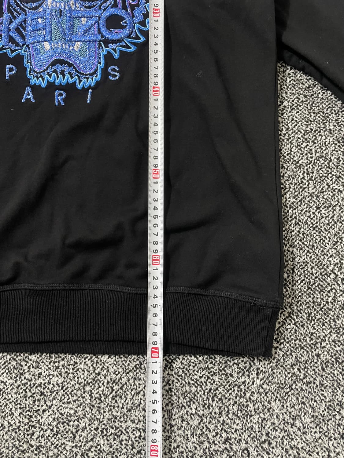 빈티지9. Kenzo 겐조 타이거 자수 맨투맨 스웻셔츠 블루네온 상품이미지6