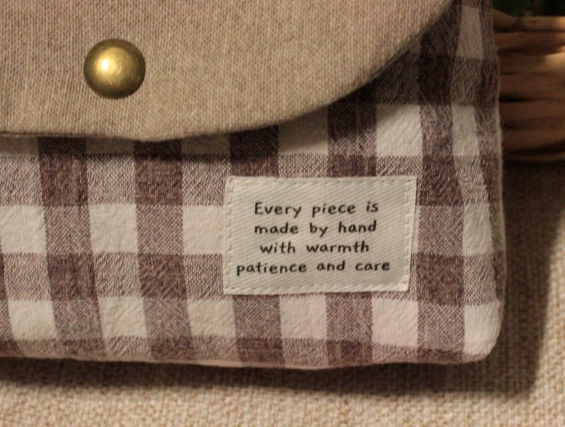 핸드메이드 체크 파우치 상품이미지2