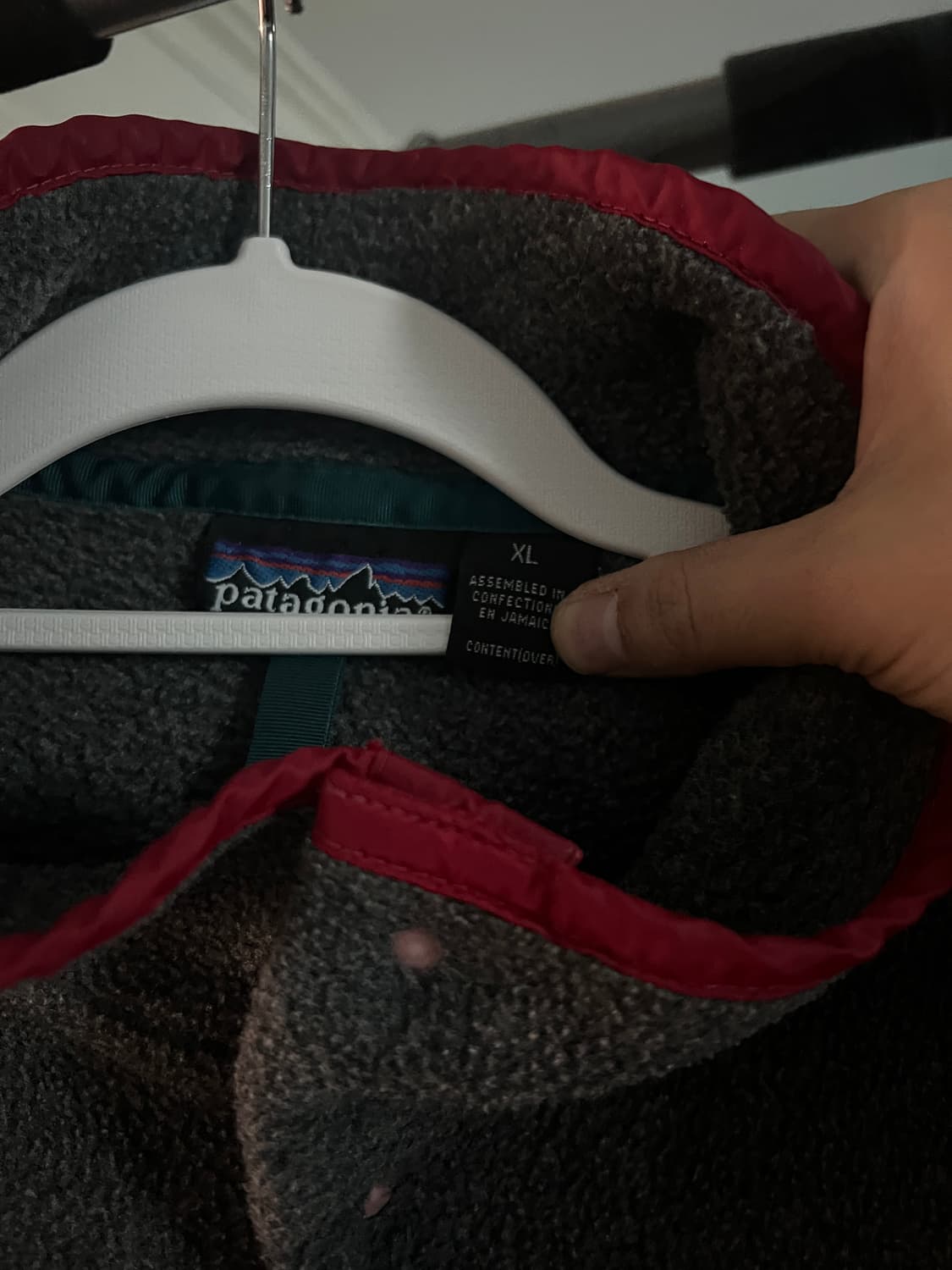 [xl]파타고니아 신칠라 그레이/레드 상품이미지2