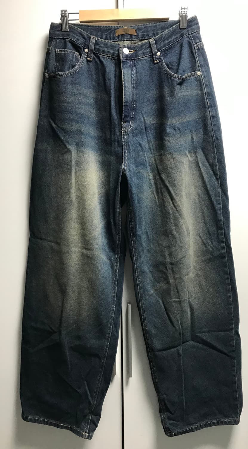 지그재그 빈티지 워싱 데님팬츠 상품이미지2