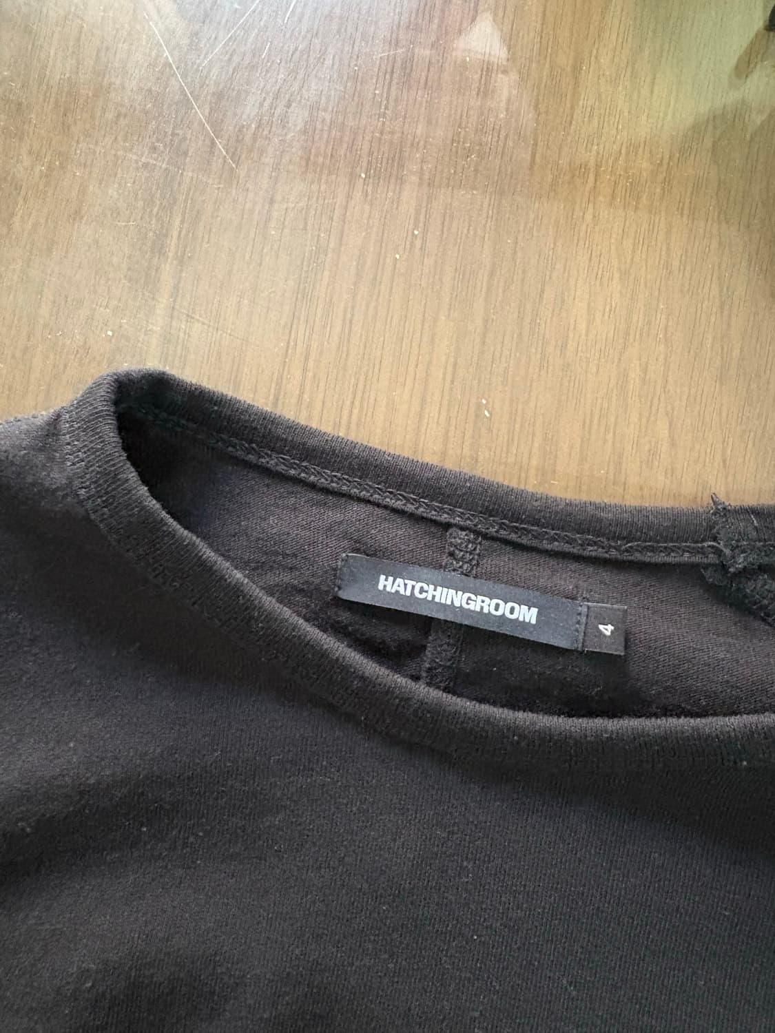 해칭룸 Double Sleeve Tee Black 4사이즈 상품이미지3