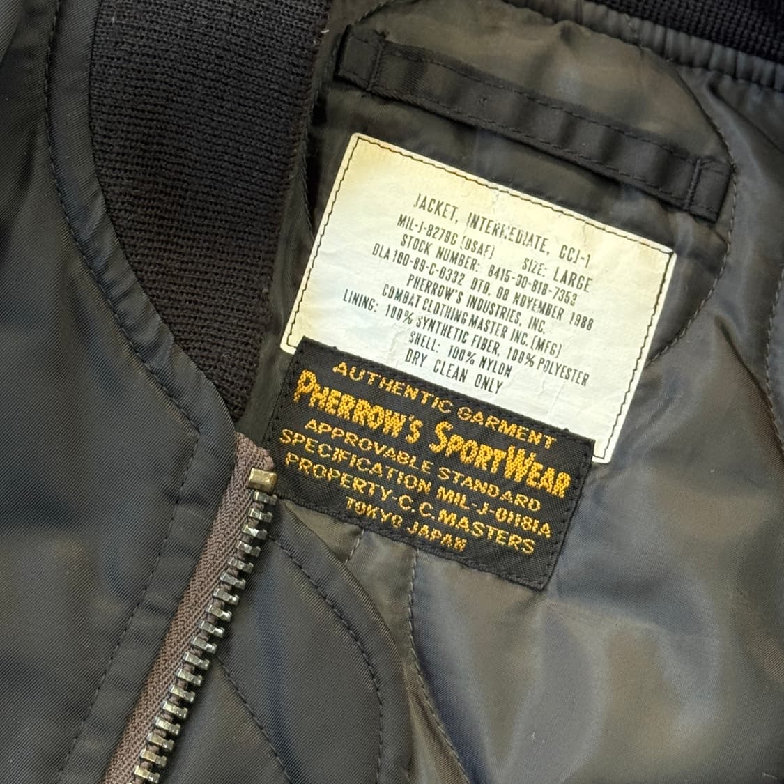 페로우즈 재팬 블랙 ma1 항공점퍼 L 상품이미지4