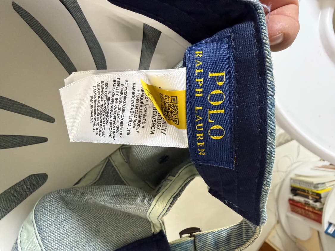 폴로 랄프로렌 모자 (데님)(새상품) 상품이미지4