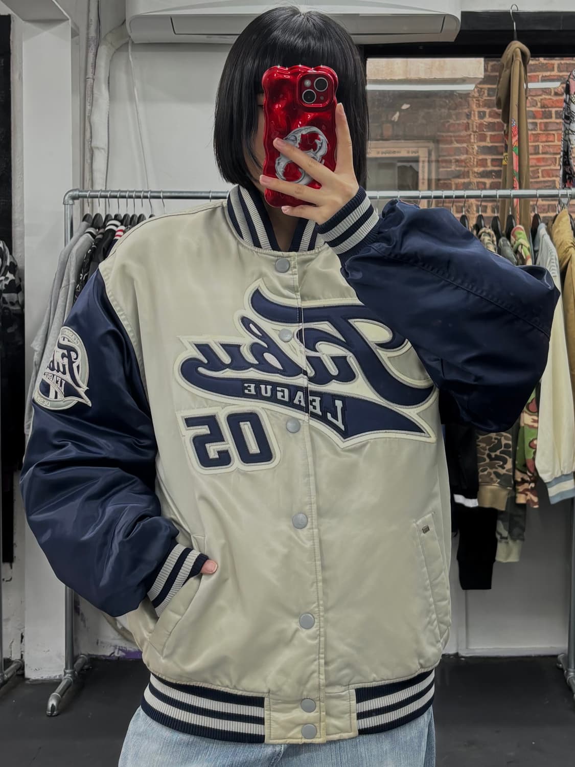 FUBU 푸부 올드스쿨 빅로고 바시티 상품이미지1