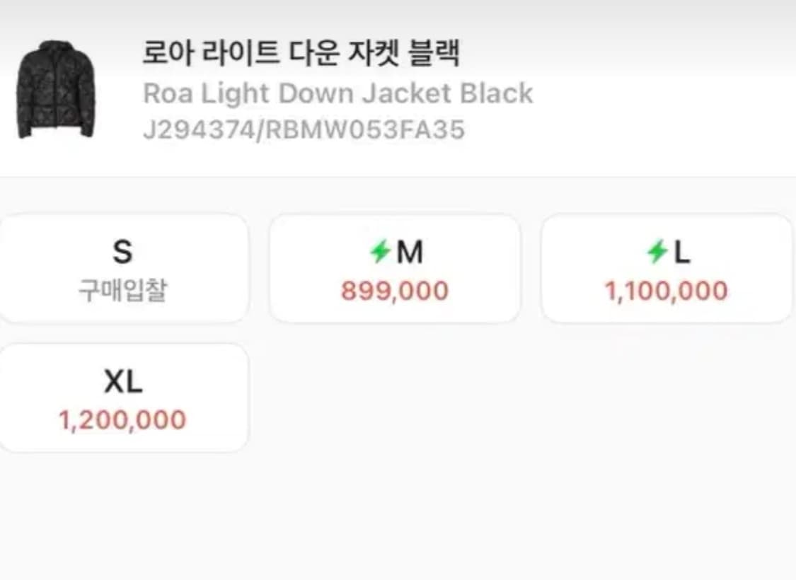 로아하이킹 라이트 다운 패딩 s 상품이미지2