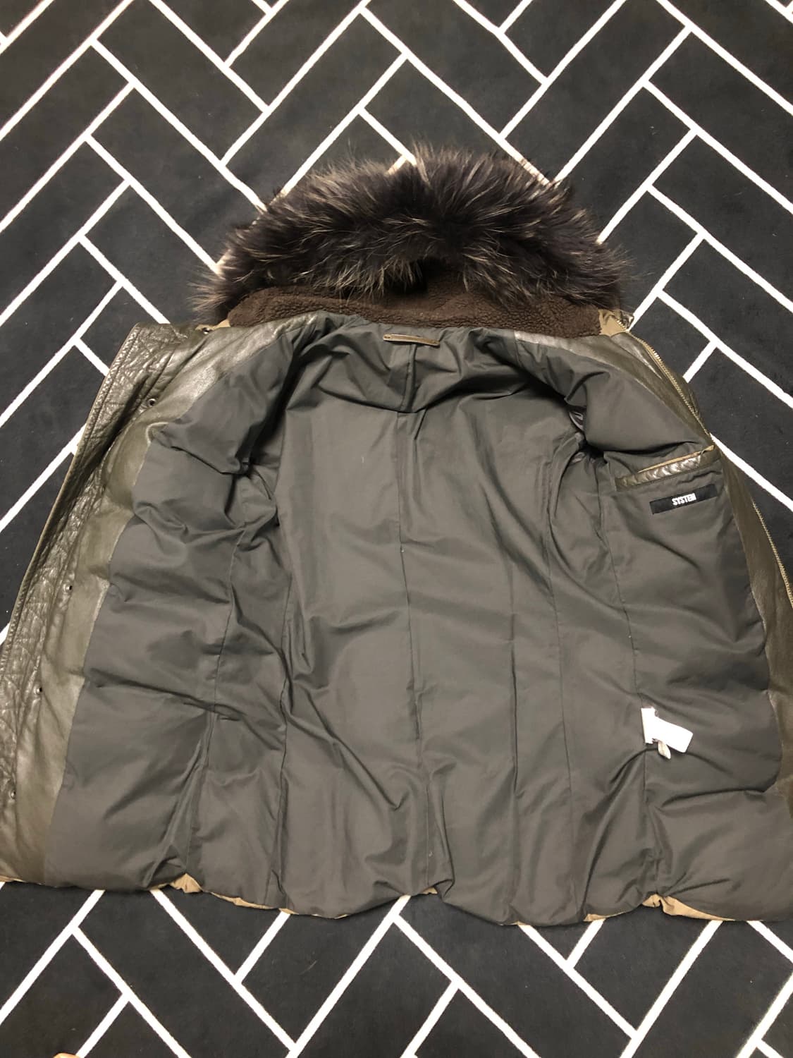 시스템옴므 리얼 시어링양가죽무스탕패딩/몽클레어 스톤 발망 프라다 구찌 톰 상품이미지5