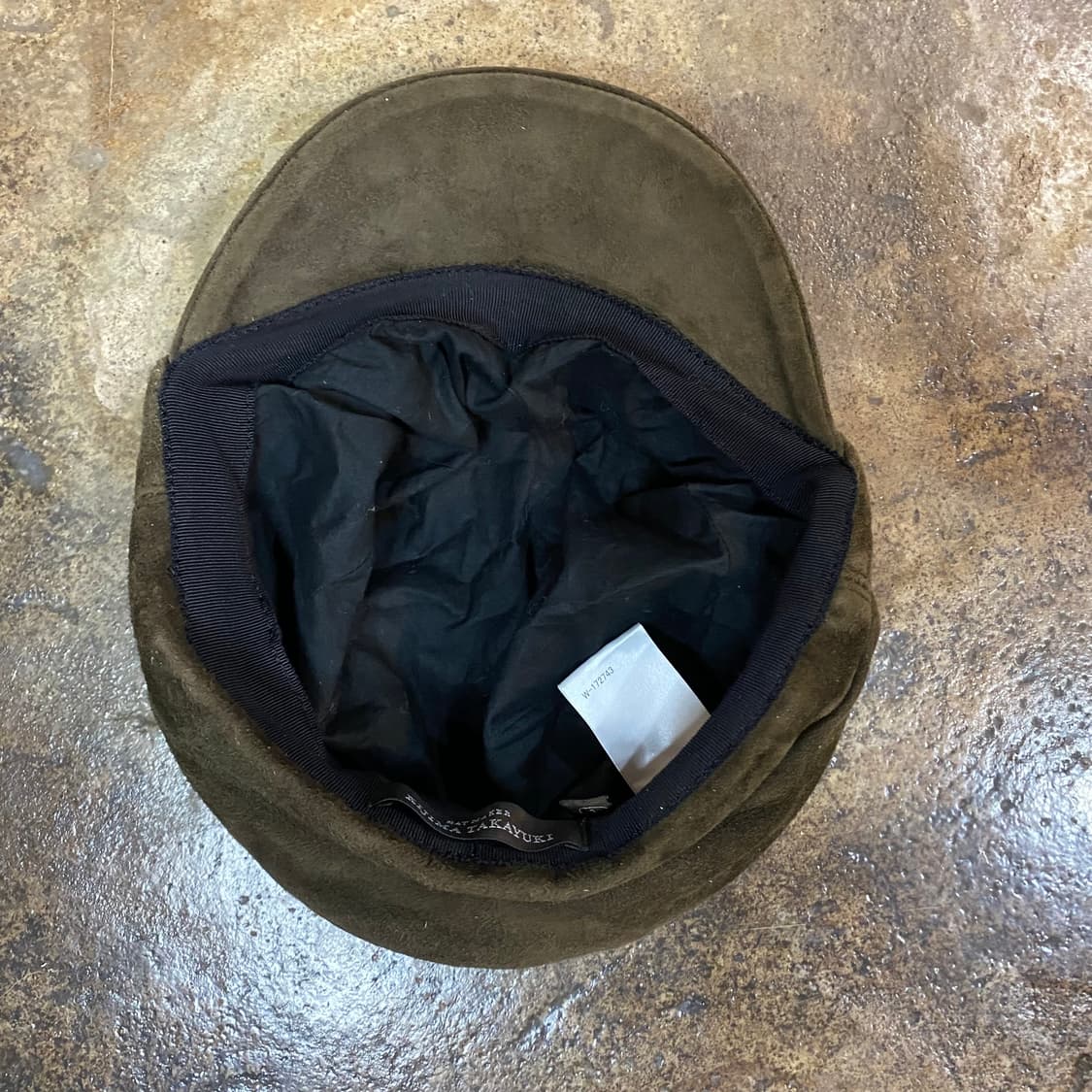 (1)키지마타카유키 고트스킨 스웨이드 캡 상품이미지4