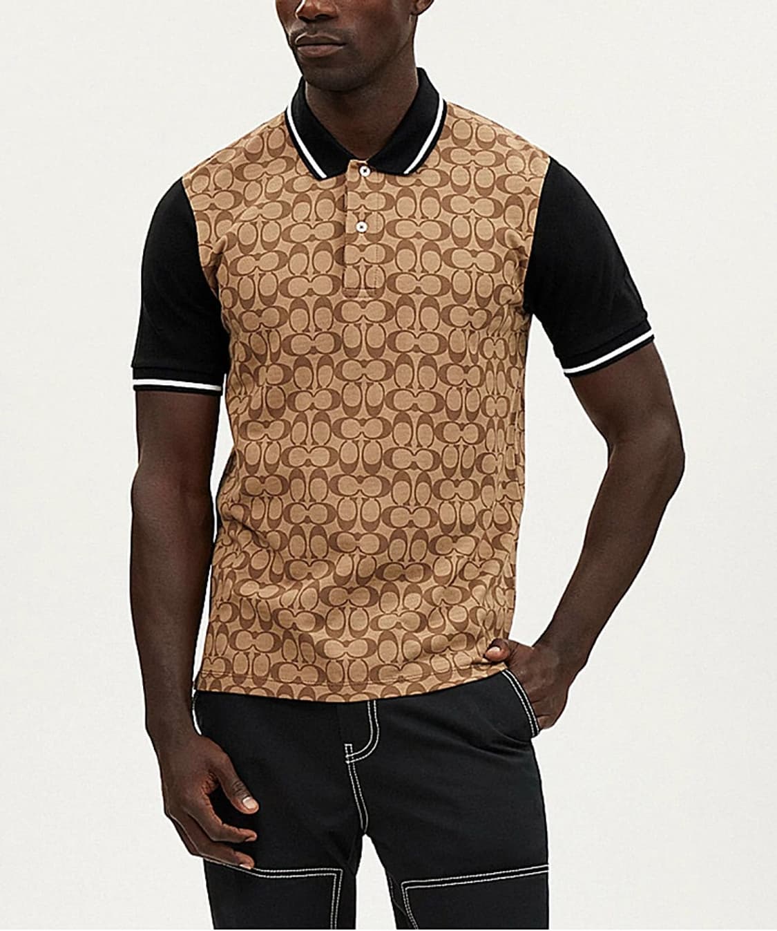 105)  코치 24ss 로고 반팔 카라티  상품이미지1