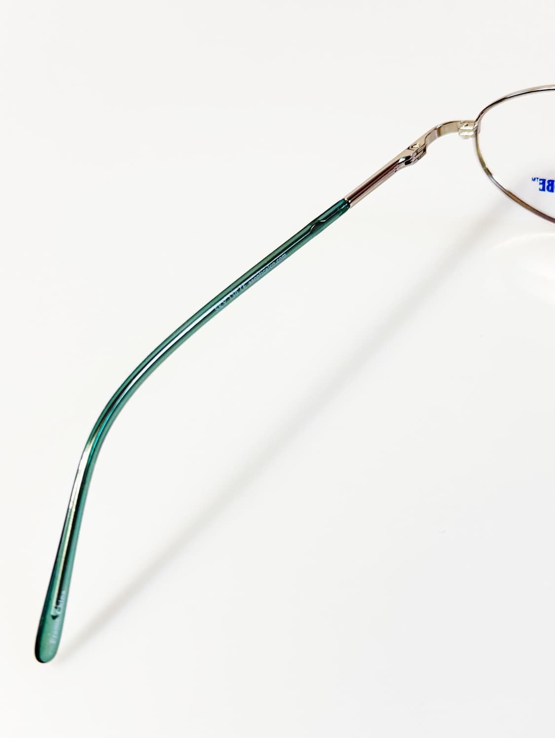 90s NEW GLOBE 실버톤 메탈 슬림 오벌 빈티지 안경 상품이미지8
