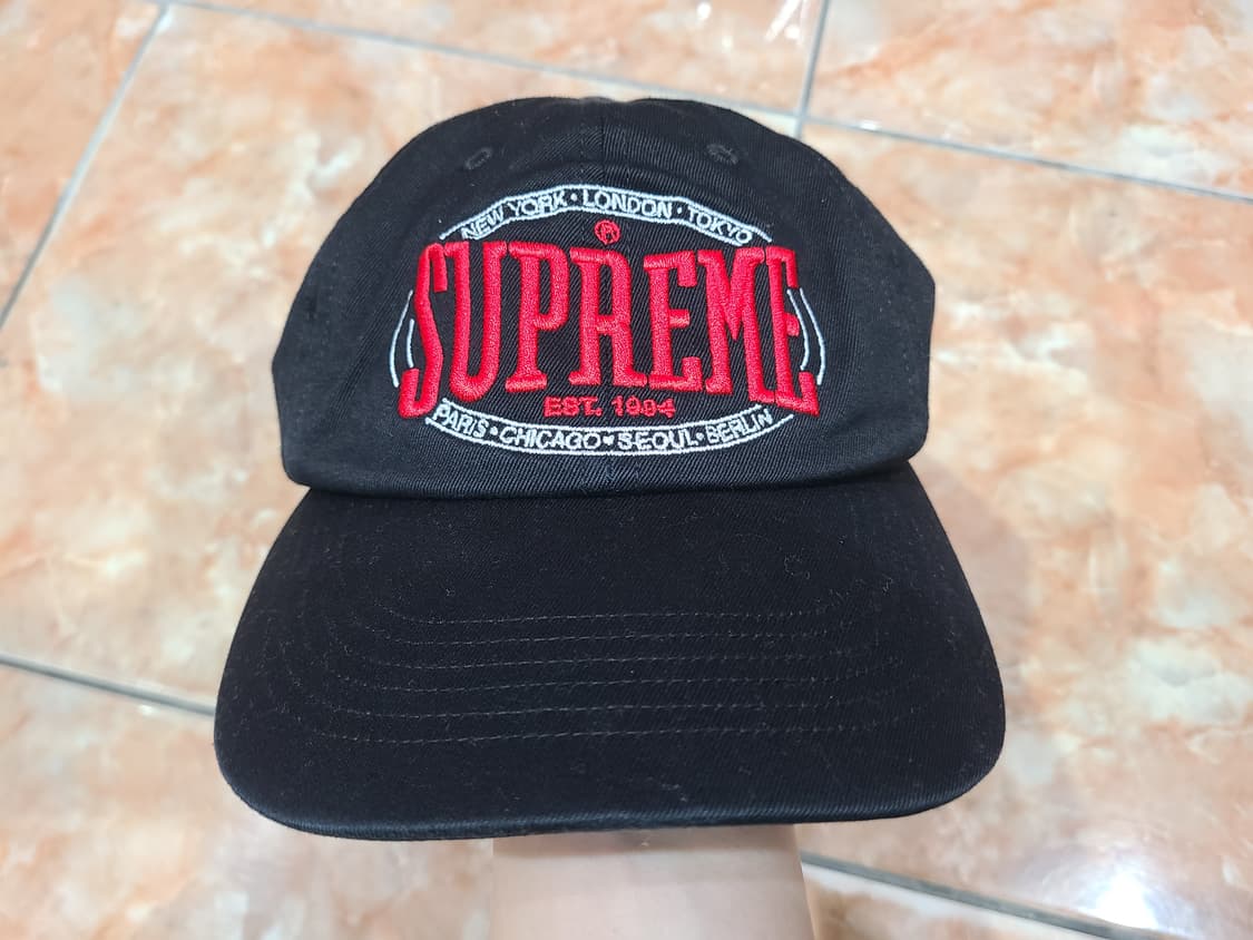 슈프림 웜업 6패널 블랙 볼캡 상품이미지1