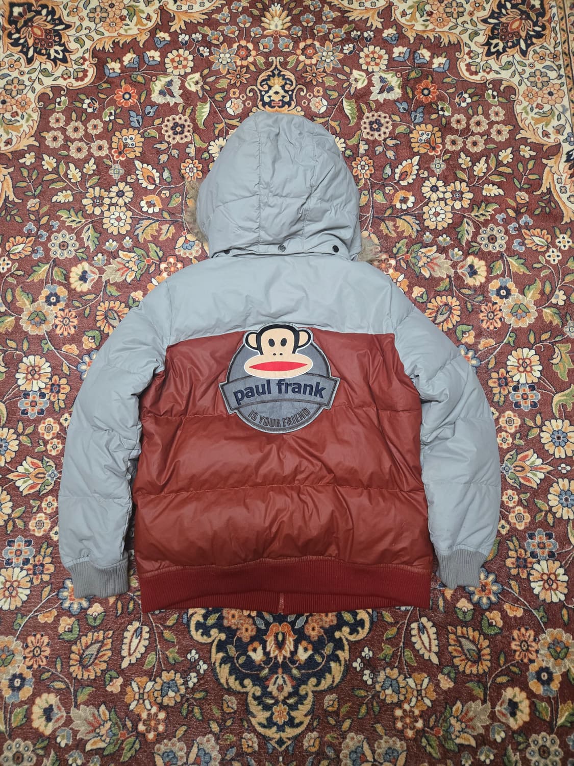 [XL] 홀하우스 폴프랭크 배색 후드 패딩 (남녀공용)
 상품이미지2