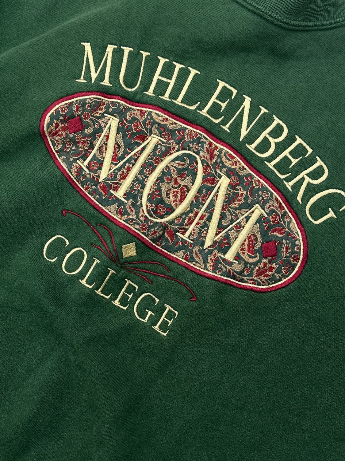 USA 그린 보헤미안 패치 빈티지 기모 맨투맨 그런지 핀터 상품이미지5