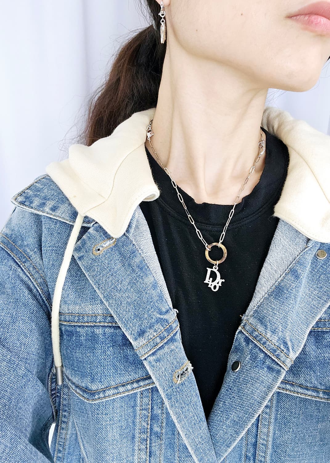 디올 오블리크 참 목걸이 / 참분리 가능 [정품·희귀매물] 상품이미지8