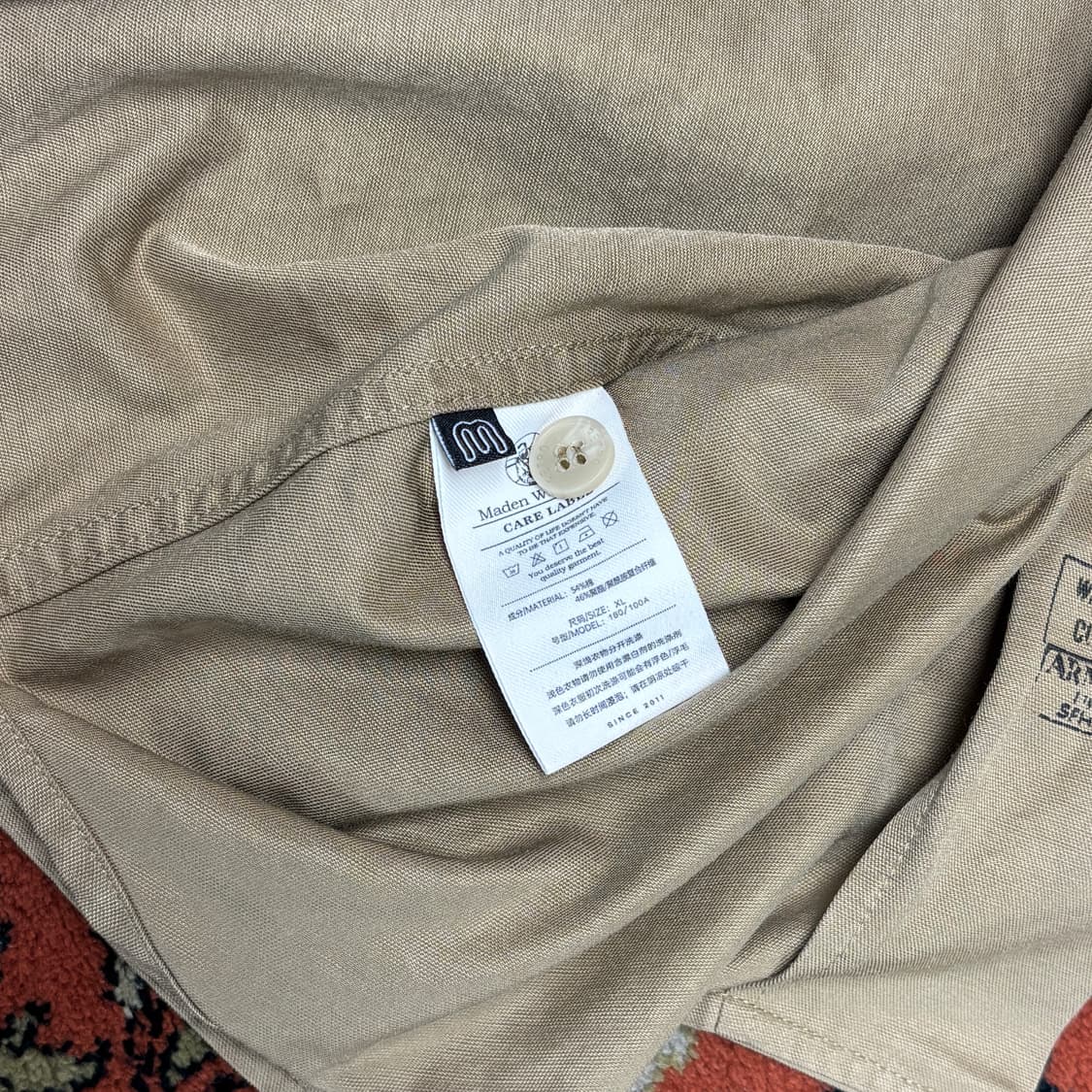 [M] L3 ARMY 빈티지 필드 셔츠 밀리터리 베이지 상품이미지5